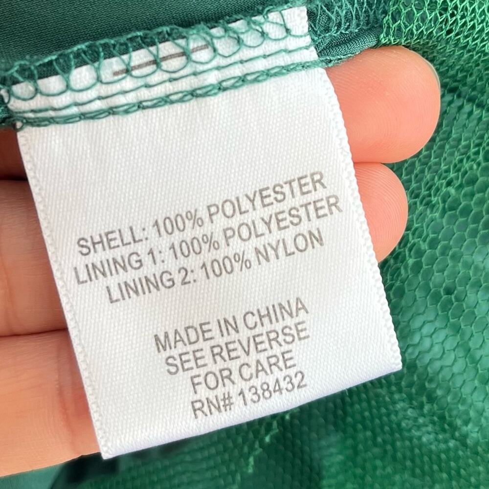 ModCloth Fantastic Satin Fit & Flare Dress in Emerald Green - Picture 6 of 7